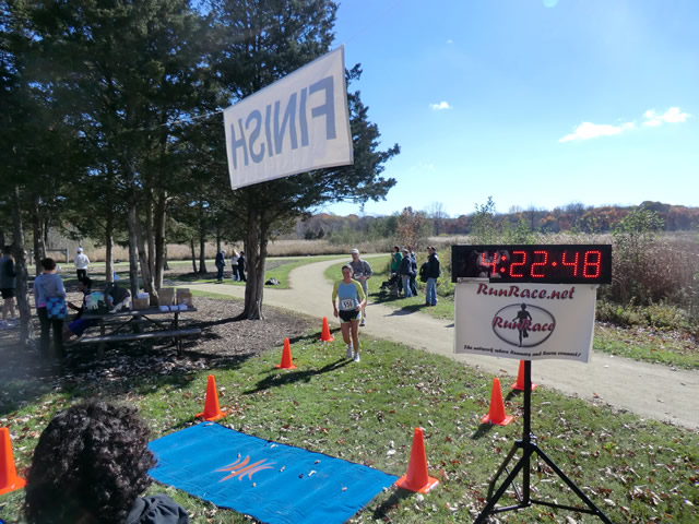 Finish Area of the 2012 DPR Trail Races : Saturday October 20, 2012
