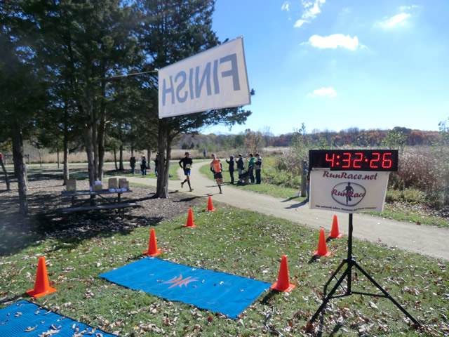 Finish Area of the 2012 DPR Trail Races : Saturday October 20, 2012