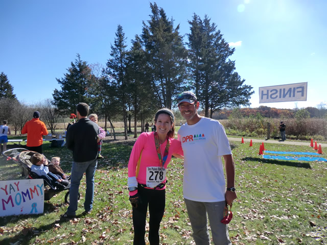 Finish Area of the 2012 DPR Trail Races : Saturday October 20, 2012