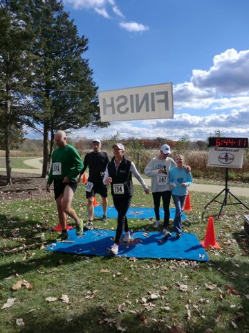 Finish Area of the 2012 DPR Trail Races : Saturday October 20, 2012