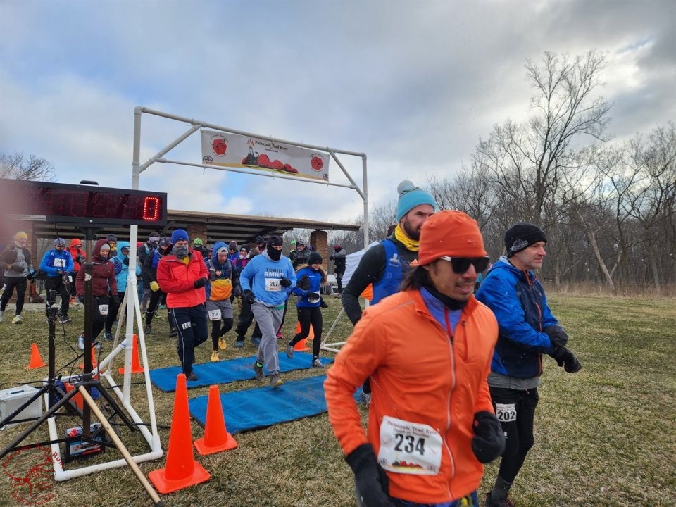 Paleozoic Trail Runs - Pioneer Woods Start of 50-Km