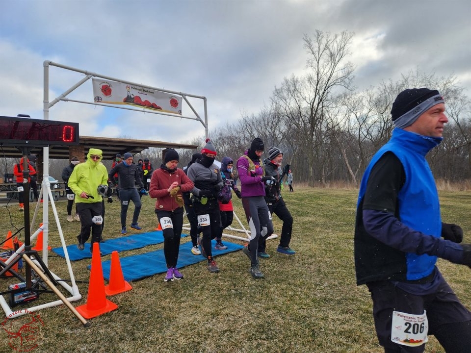 Paleozoic Trail Runs - Pioneer Woods Start of 50-Km