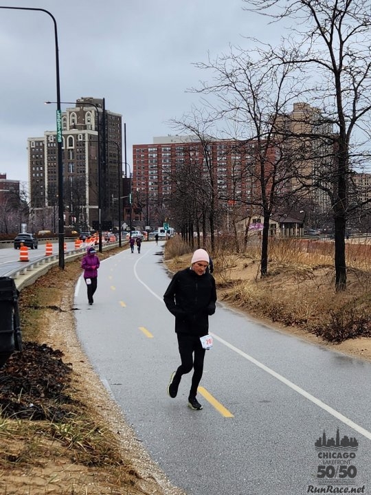 Chicago Lakefront Ultras 50K, 20.7-Mile Buildup Run, Half Marathon