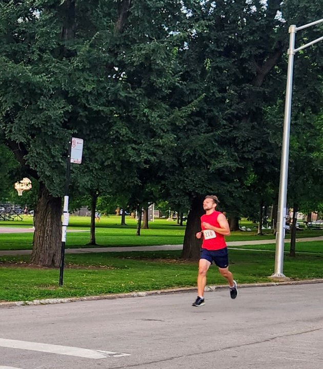 Action Near Finish Area...