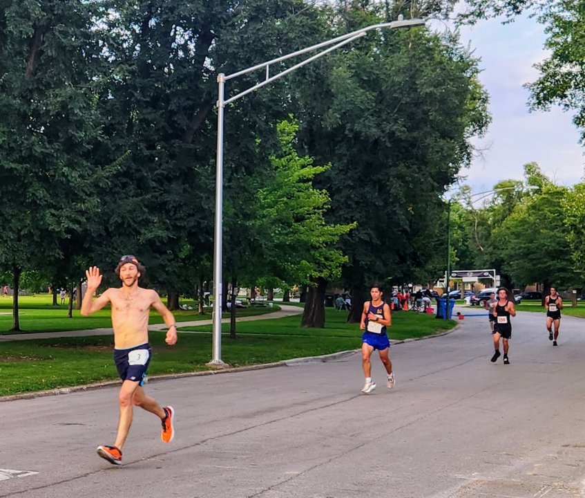 Action Near Finish Area...