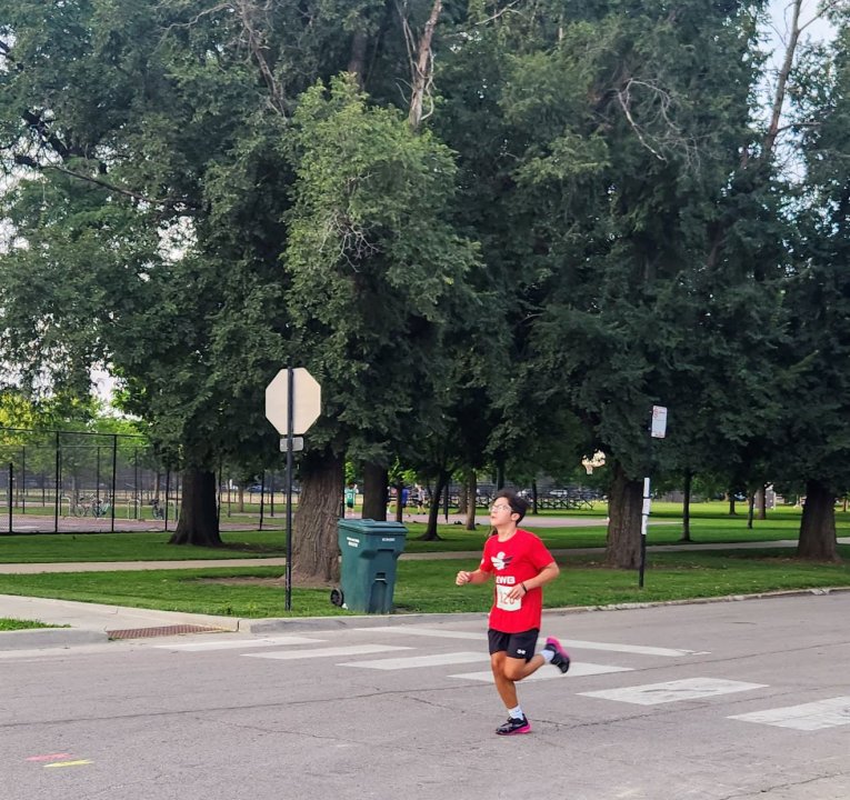 Action Near Finish Area...