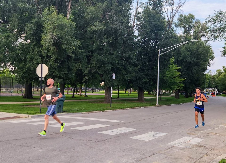 Action Near Finish Area...