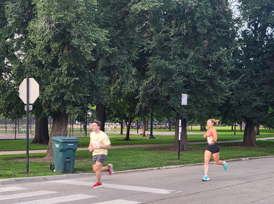 Action Near Finish Area...