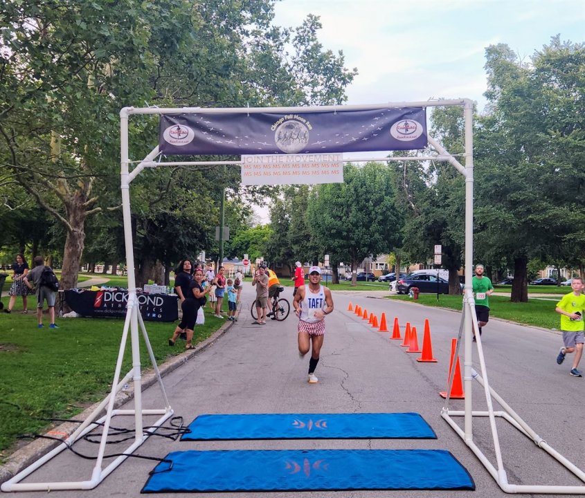 Action Near Finish Area...
