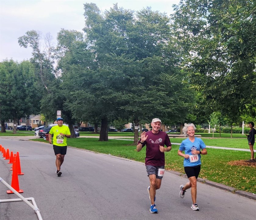 Action Near Finish Area...