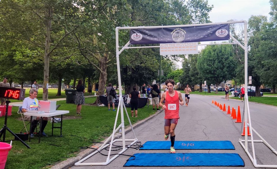 Action Near Finish Area...