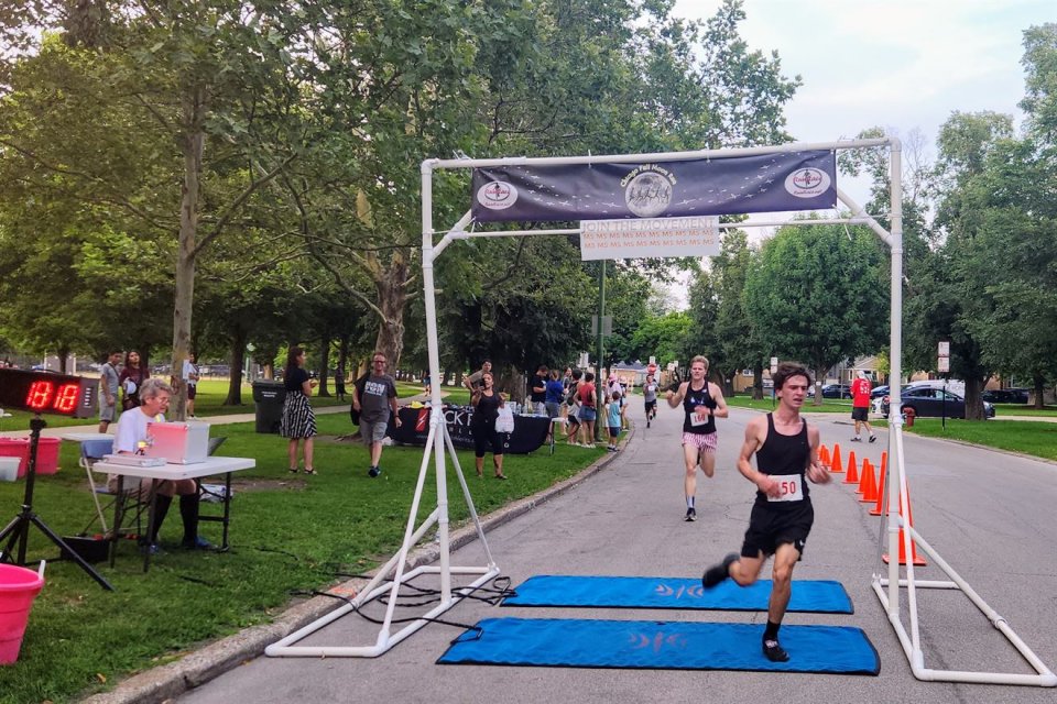 Action Near Finish Area...