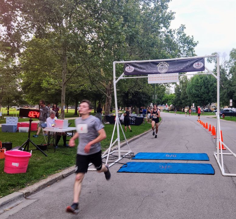 Action Near Finish Area...