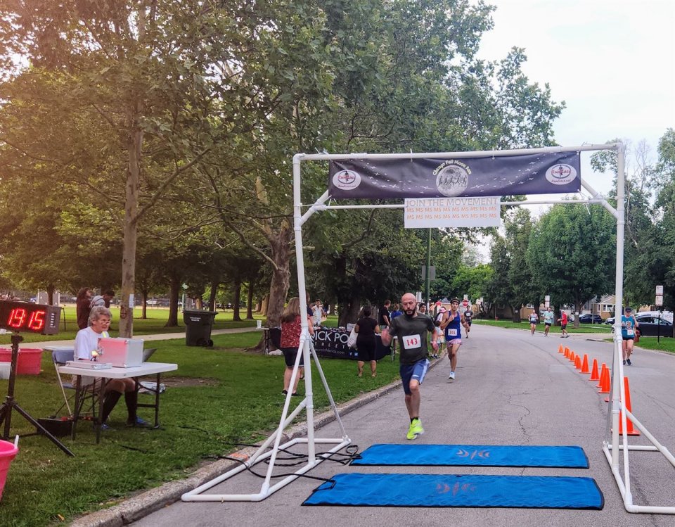 Action Near Finish Area...