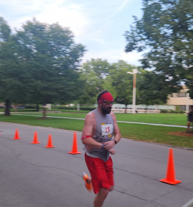 Action Near Finish Area...