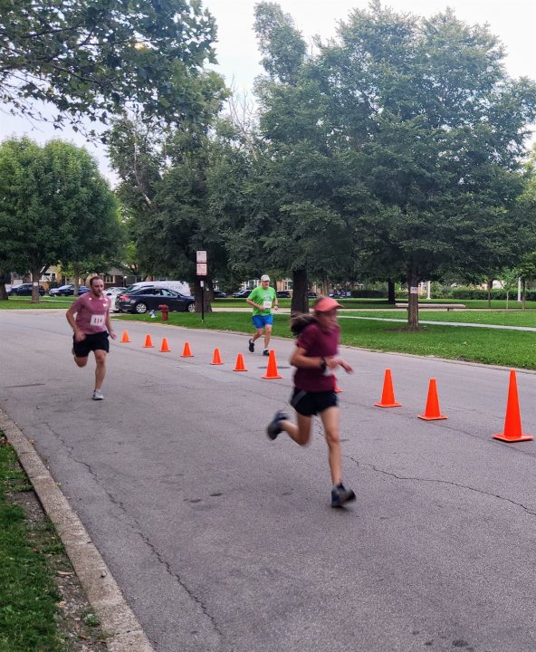 Action Near Finish Area...