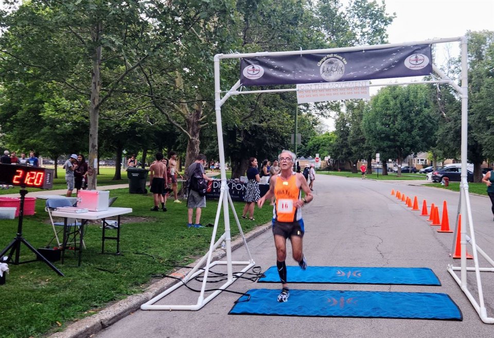 Action Near Finish Area...