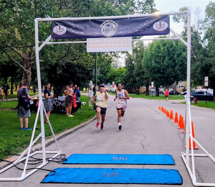 Action Near Finish Area...