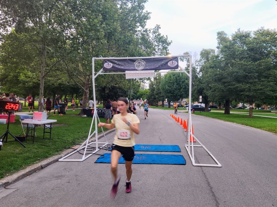 Action Near Finish Area...