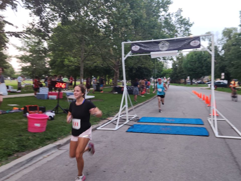 Action Near Finish Area...
