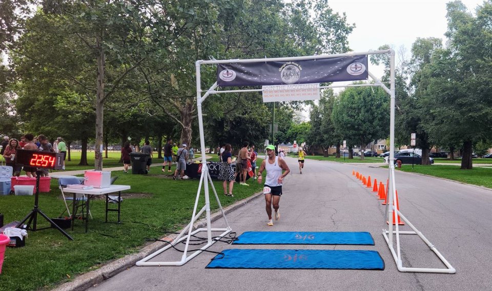 Action Near Finish Area...