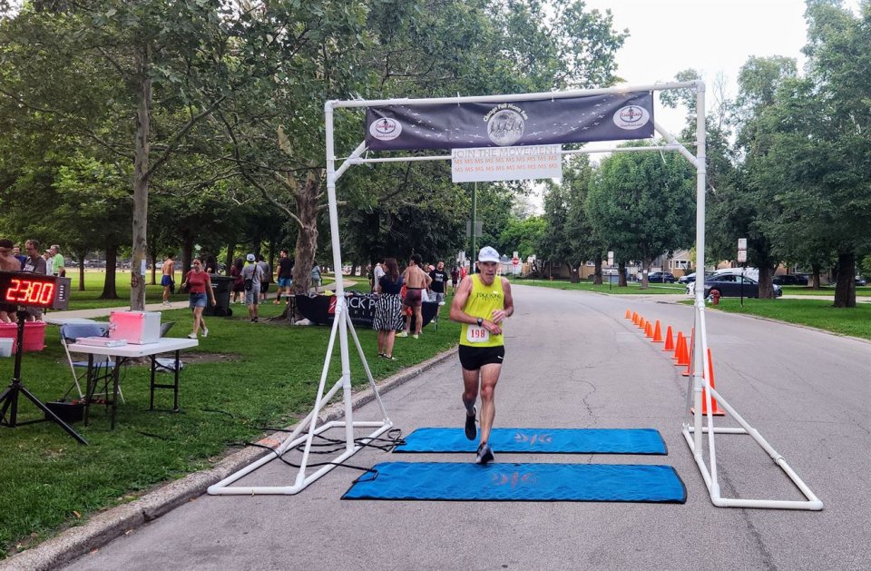 Action Near Finish Area...