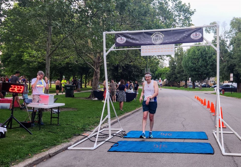 Action Near Finish Area...