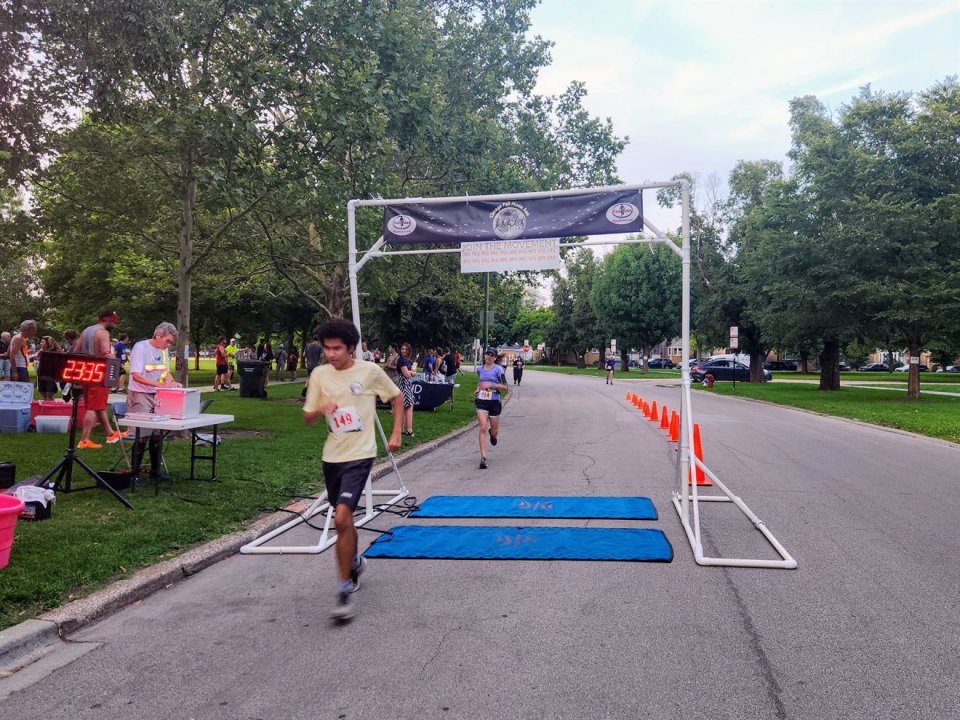 Action Near Finish Area...