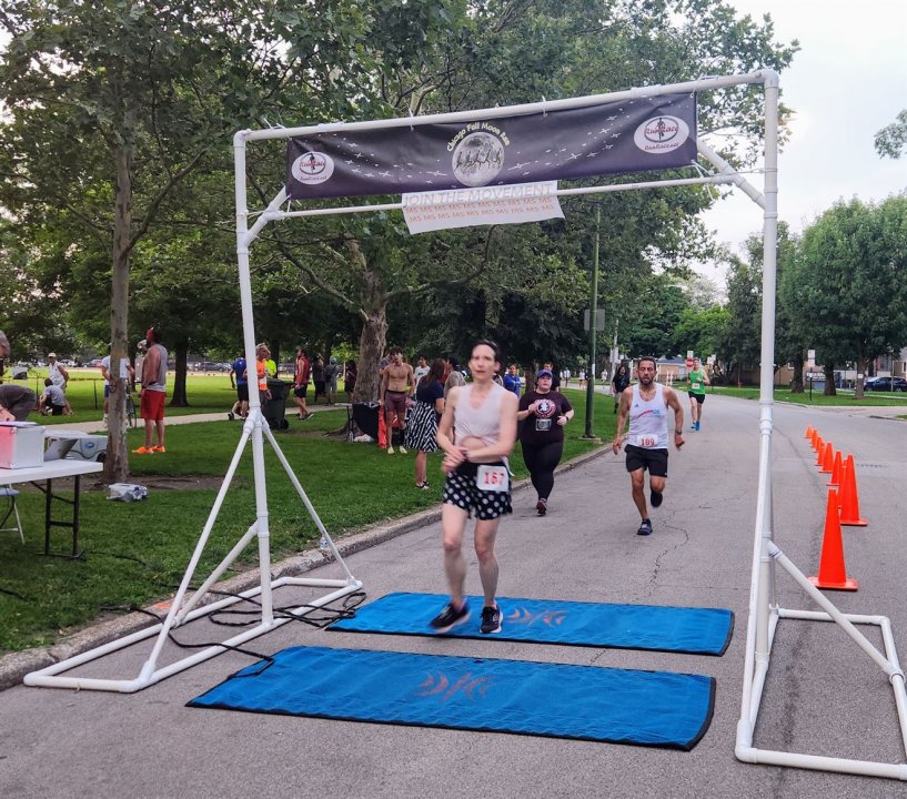 Action Near Finish Area...