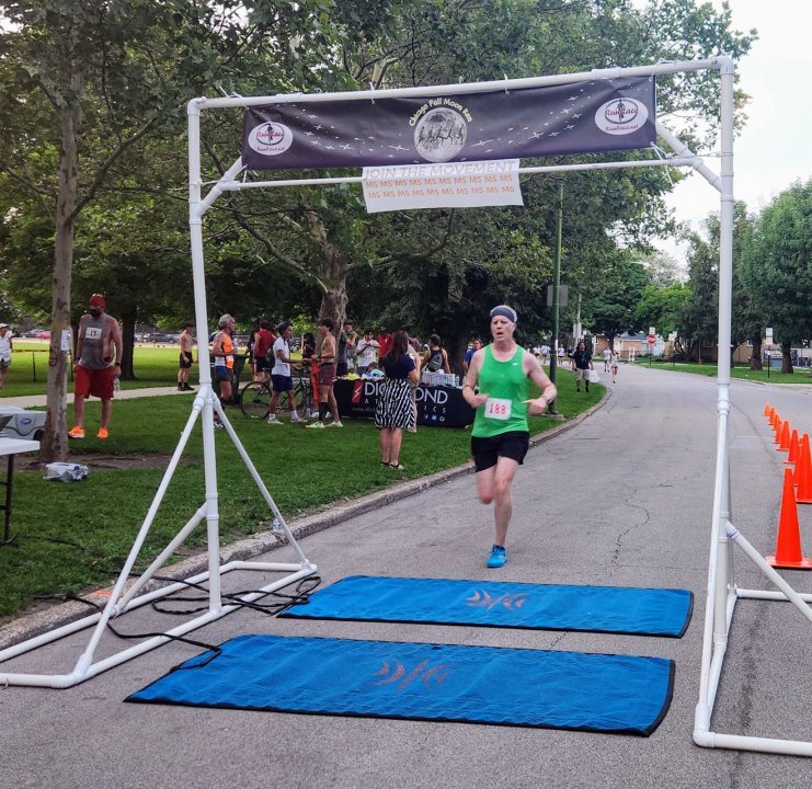 Action Near Finish Area...
