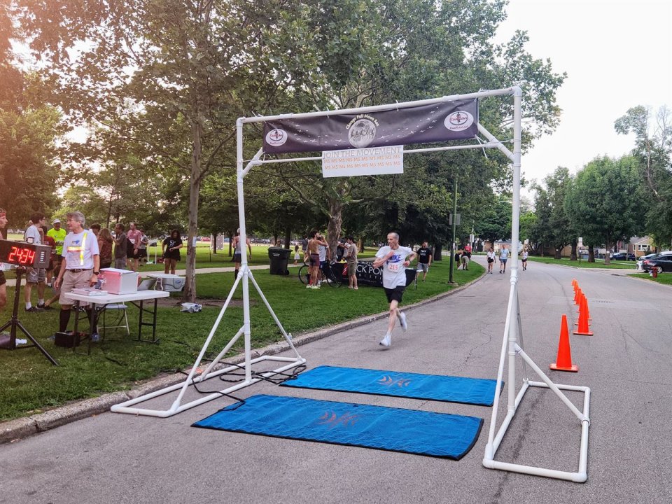 Action Near Finish Area...