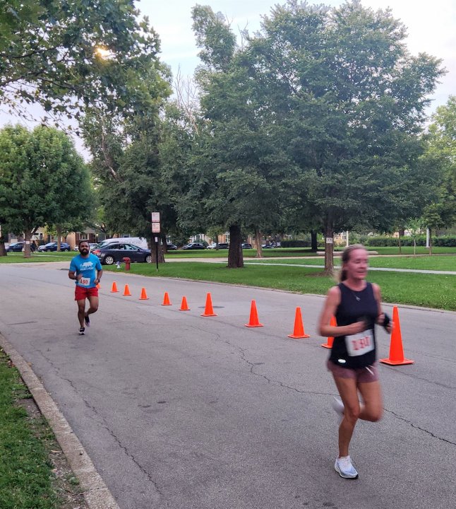 Action Near Finish Area...