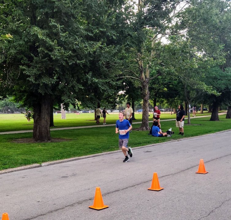 Action Near Finish Area...