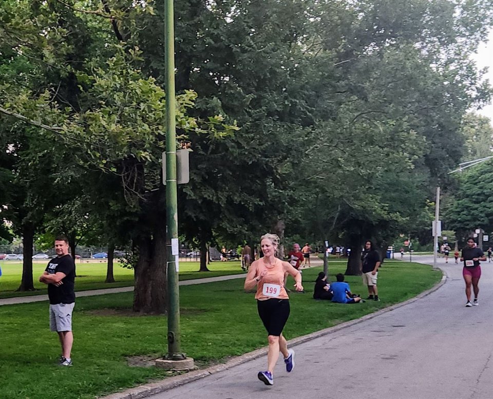Action Near Finish Area...