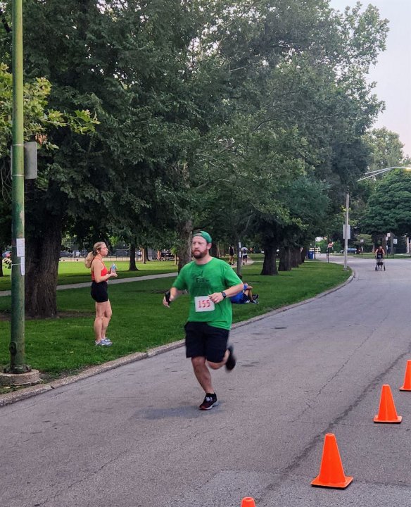 Action Near Finish Area...