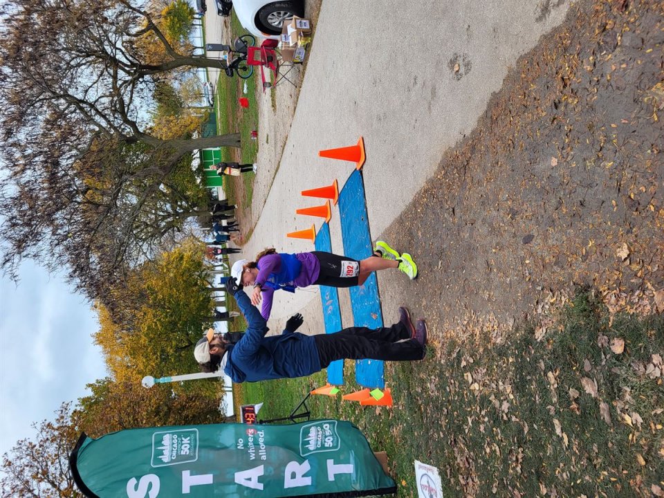 Action Near Foster Avenue Finish Area...