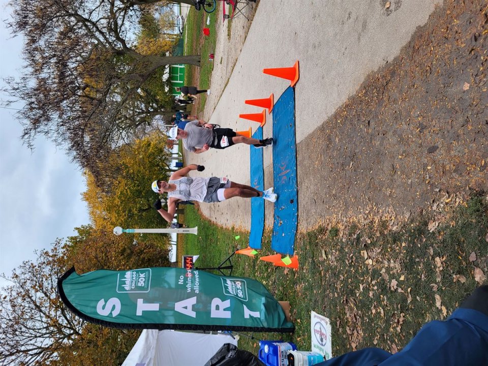 Action Near Foster Avenue Finish Area...