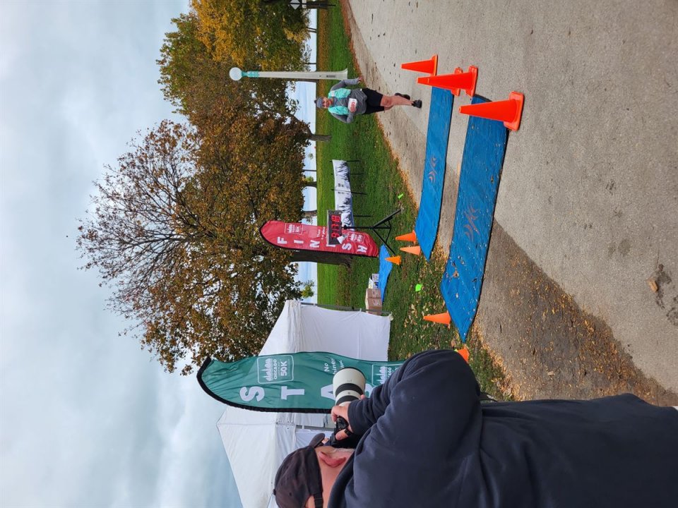 Action Near Foster Avenue Finish Area...