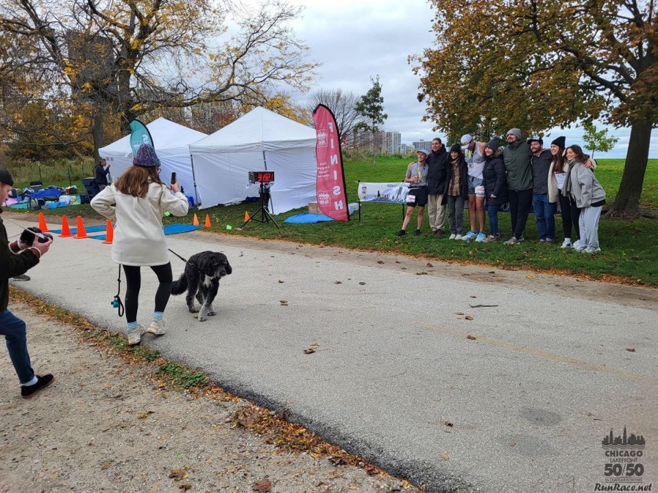 Action Near Foster Avenue Finish Area...