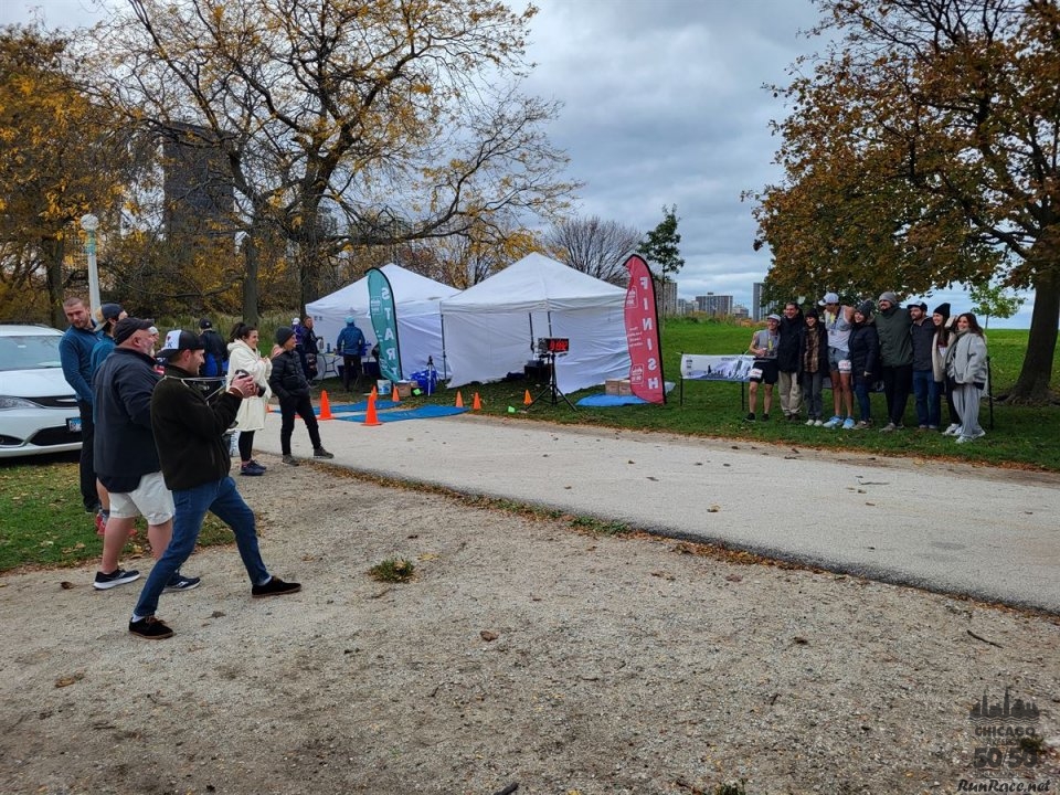 Action Near Foster Avenue Finish Area...