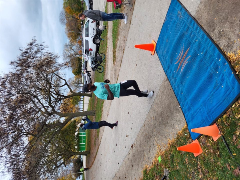 Action Near Foster Avenue Finish Area...