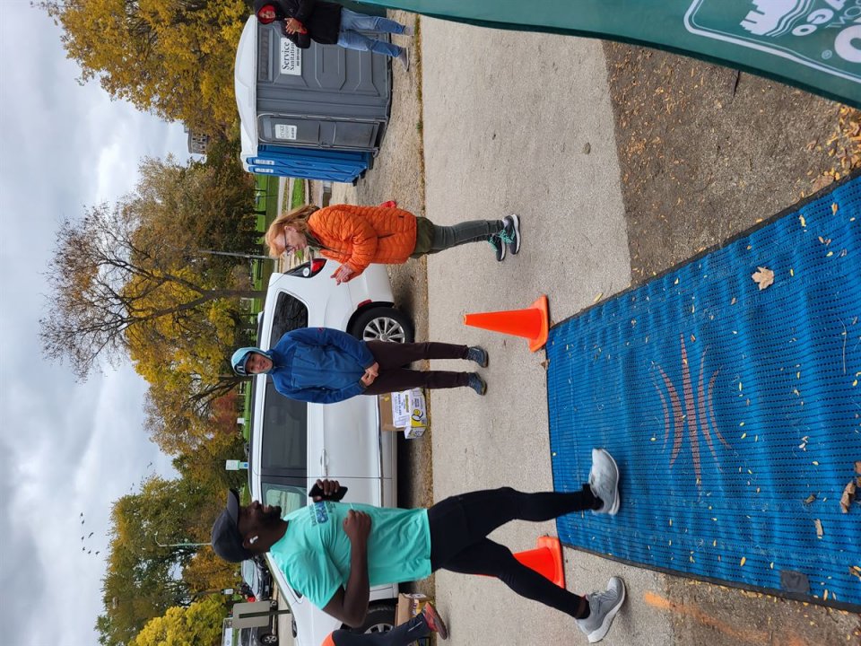 Action Near Foster Avenue Finish Area...