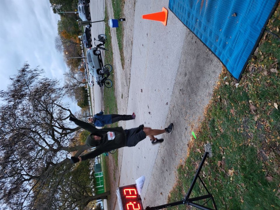 Action Near Foster Avenue Finish Area...