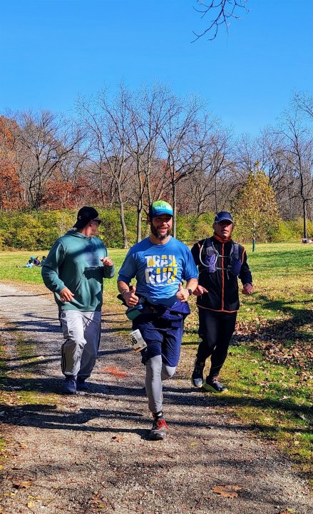 Action at Palos Park Woods North Start/Finish Area : Michelle's Phone...