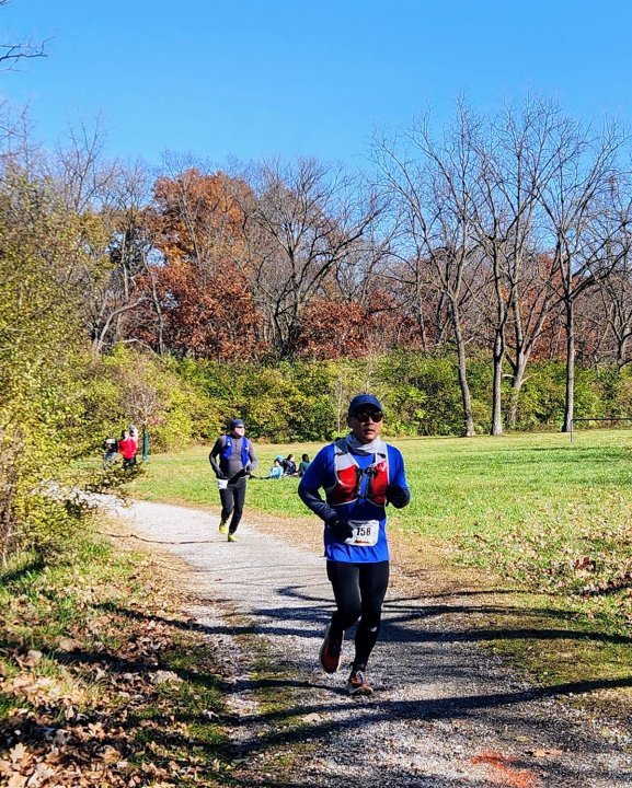 Action at Palos Park Woods North Start/Finish Area : Michelle's Phone...
