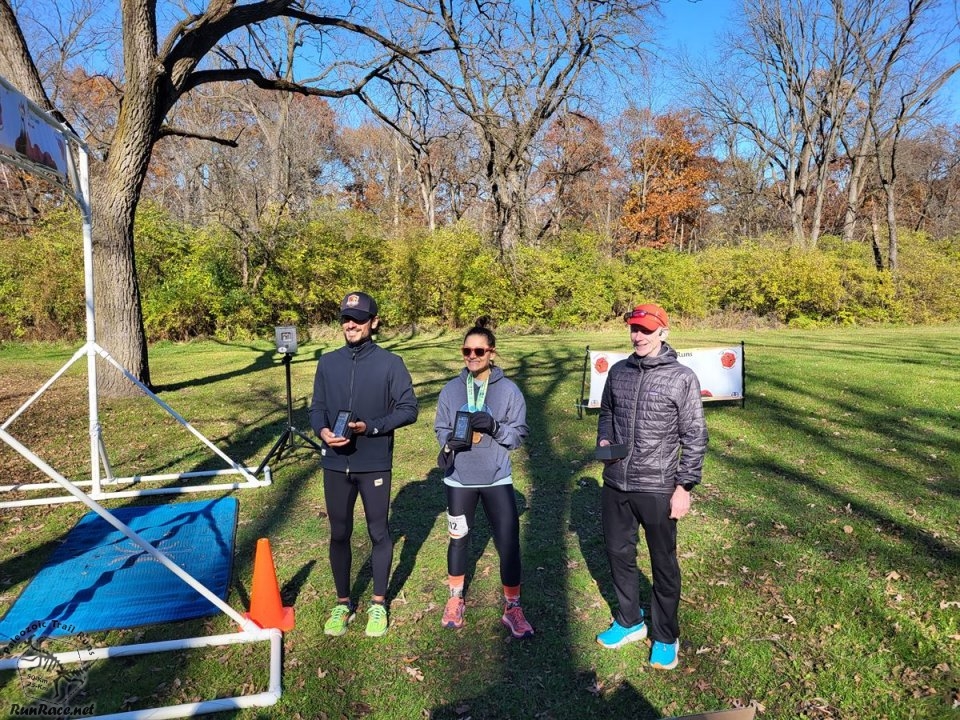 Action at Palos Park Woods North Start/Finish Area...