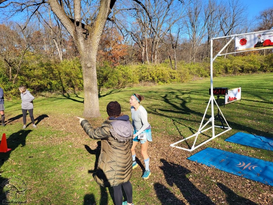 Action at Palos Park Woods North Start/Finish Area...