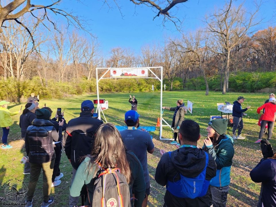 Action at Palos Park Woods North Start/Finish Area : Michelle's Phone...