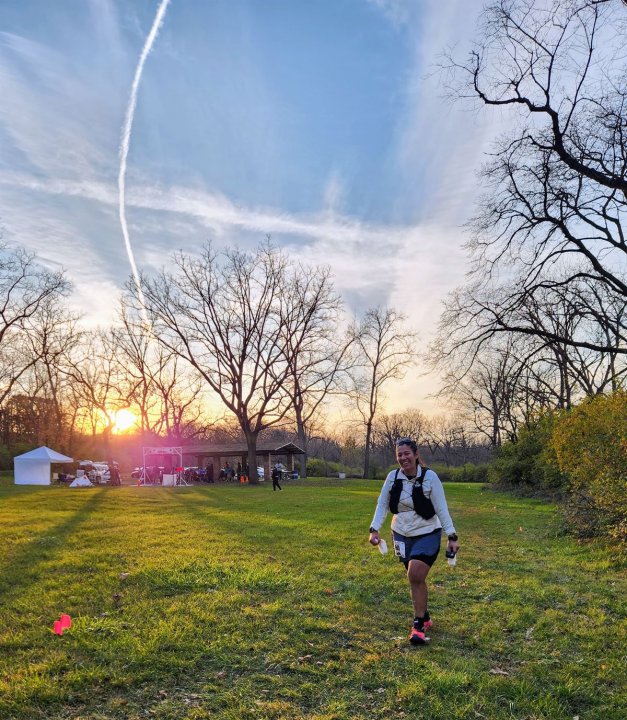 Action at Palos Park Woods North Start/Finish Area : Michelle's Phone...
