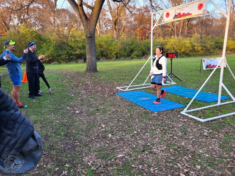 Action at Palos Park Woods North Start/Finish Area...